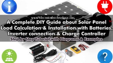 Solar Panel Installation: Step by Step Procedure with calculation and examples