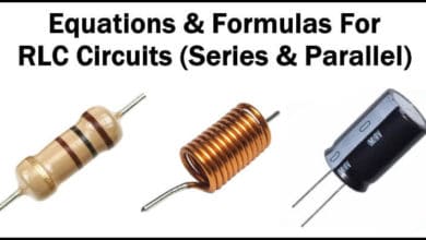 Equations & Formulas For RLC Circuits (Series & Parallel)