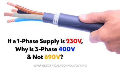 If a 1-Phase Supply is 230V, Why is 3-Phase 400V & Not 690V