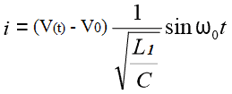 Inrush Current in Capacitor Switching formual and equations