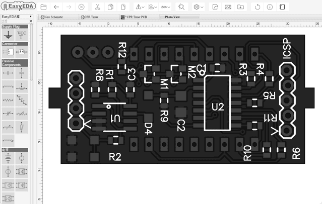 online simulation tool EasyEDA electronic circuit design, circuit simulation and PCB design