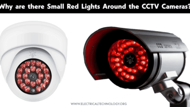 Small Red Lights Around the CCTV Cameras